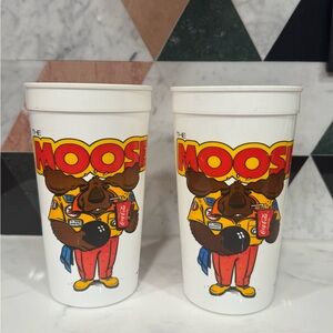 Vintage 1988/1989 Hardee’s Moose Coca-Cola Cups